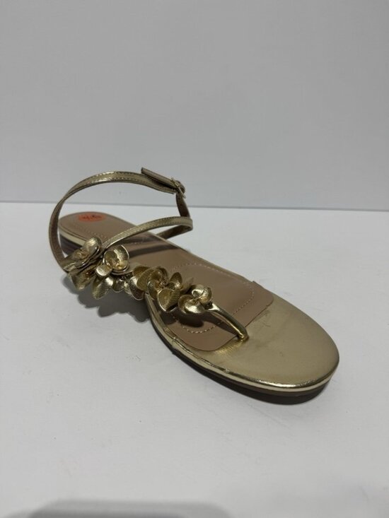 Anne Klein Womens Flavia Sandals Gold Size 9.5 M